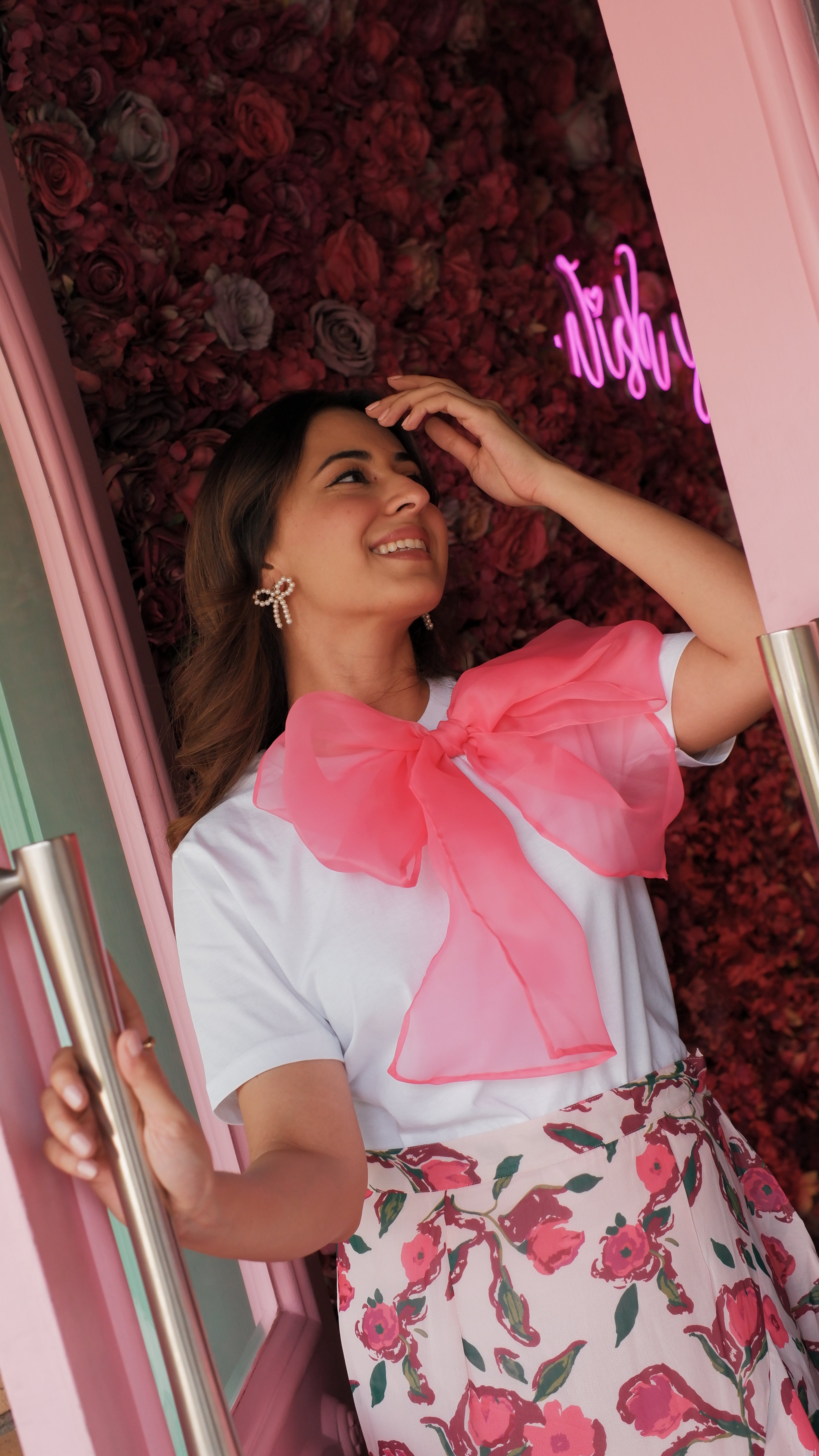 PINK BOW TSHIRT