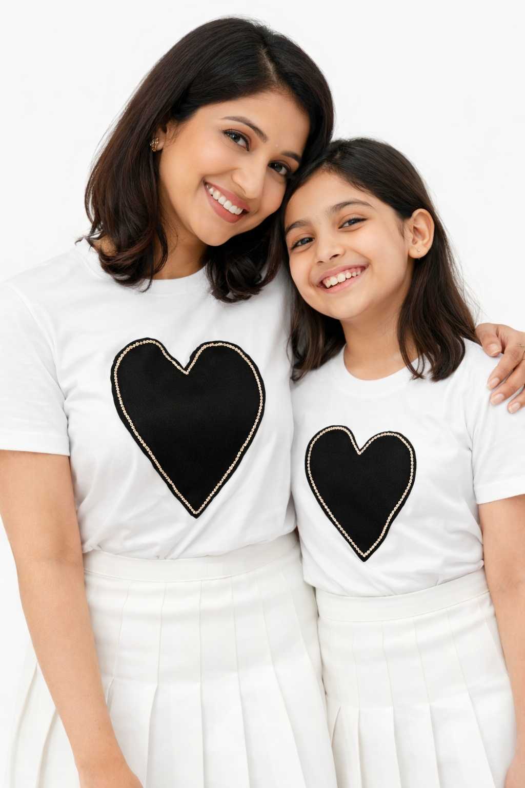 White Heart Tshirt (Pack of 2 T-shirt)