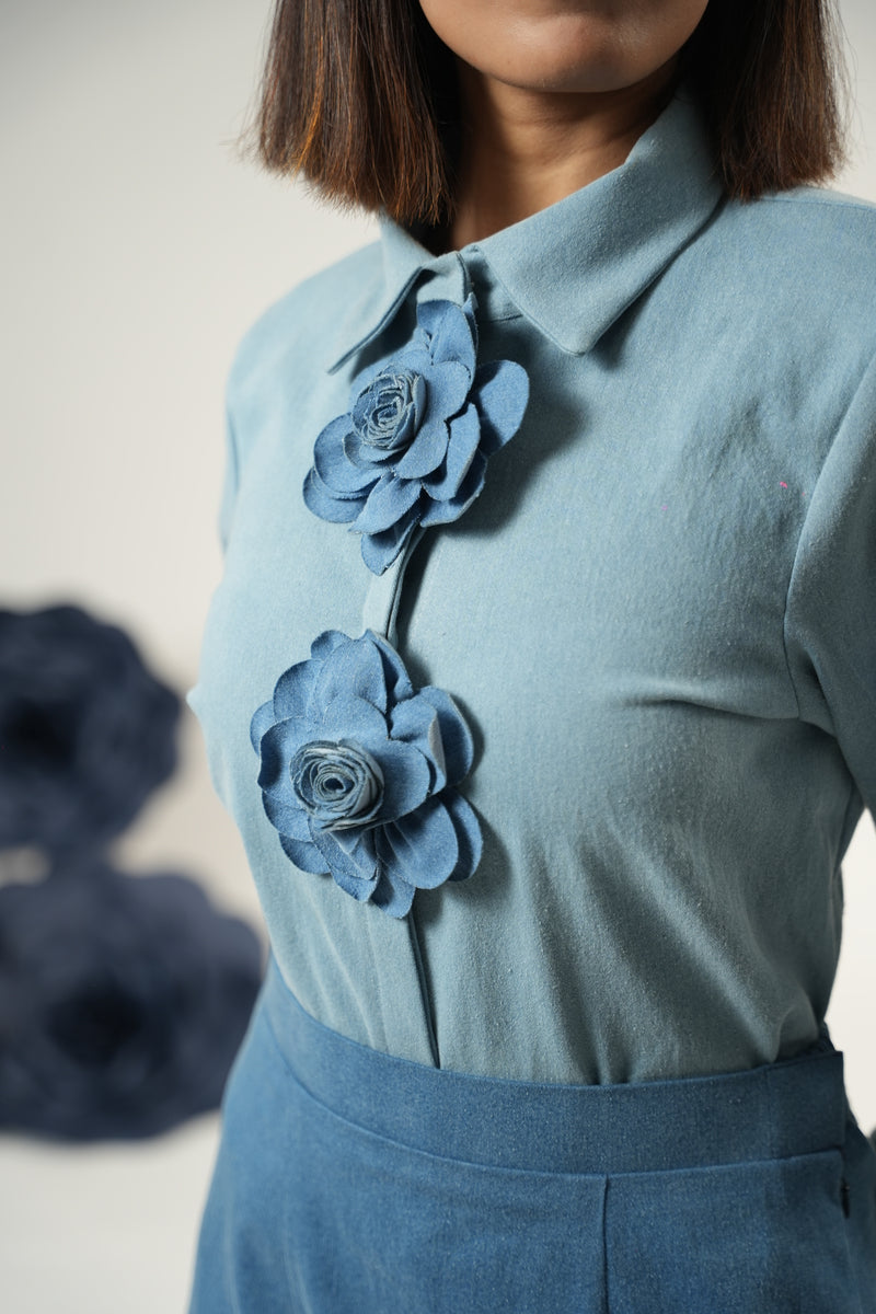 DENIM BLOOM SHIRT