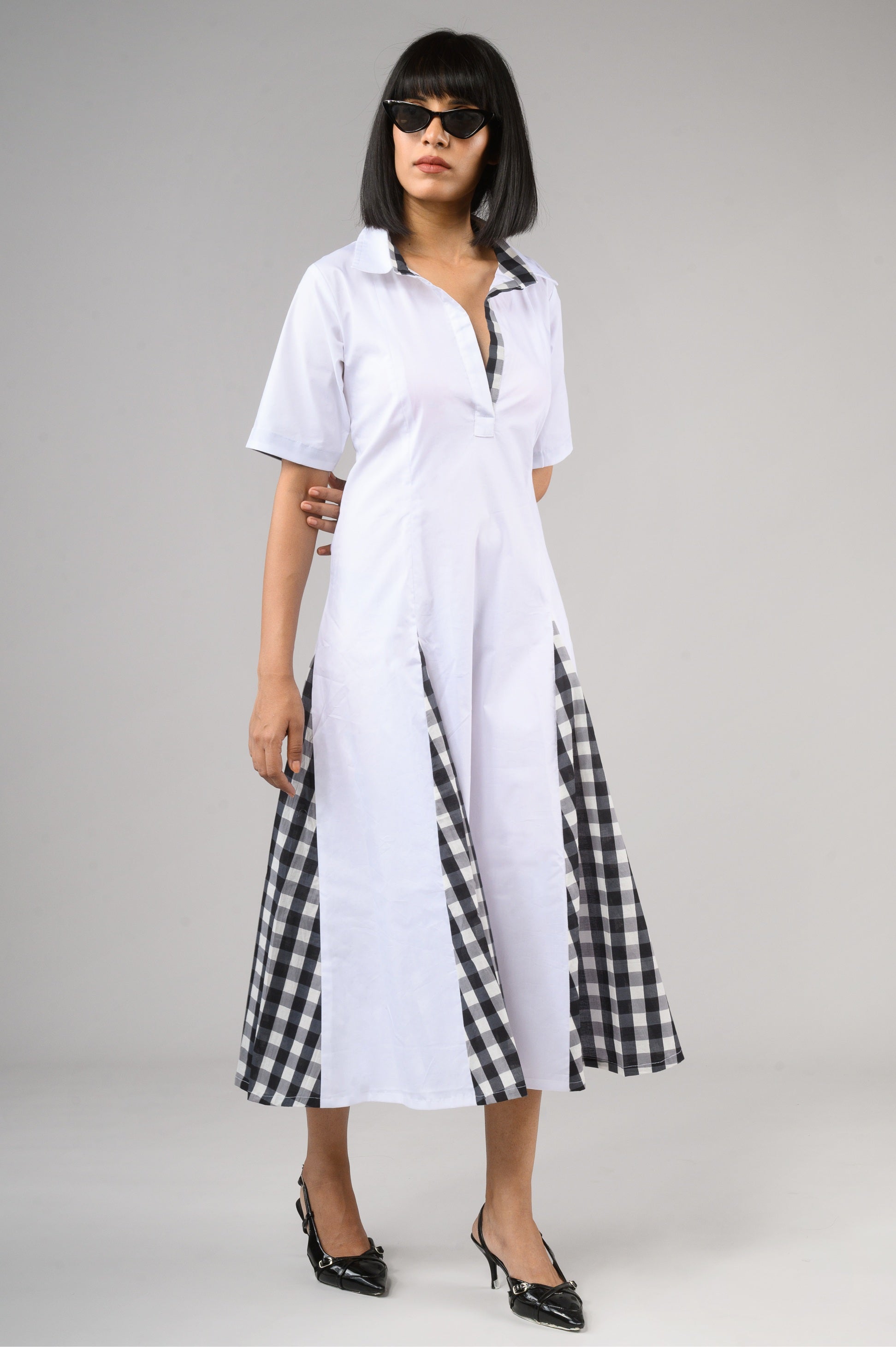 Checkmate Cotton Midi