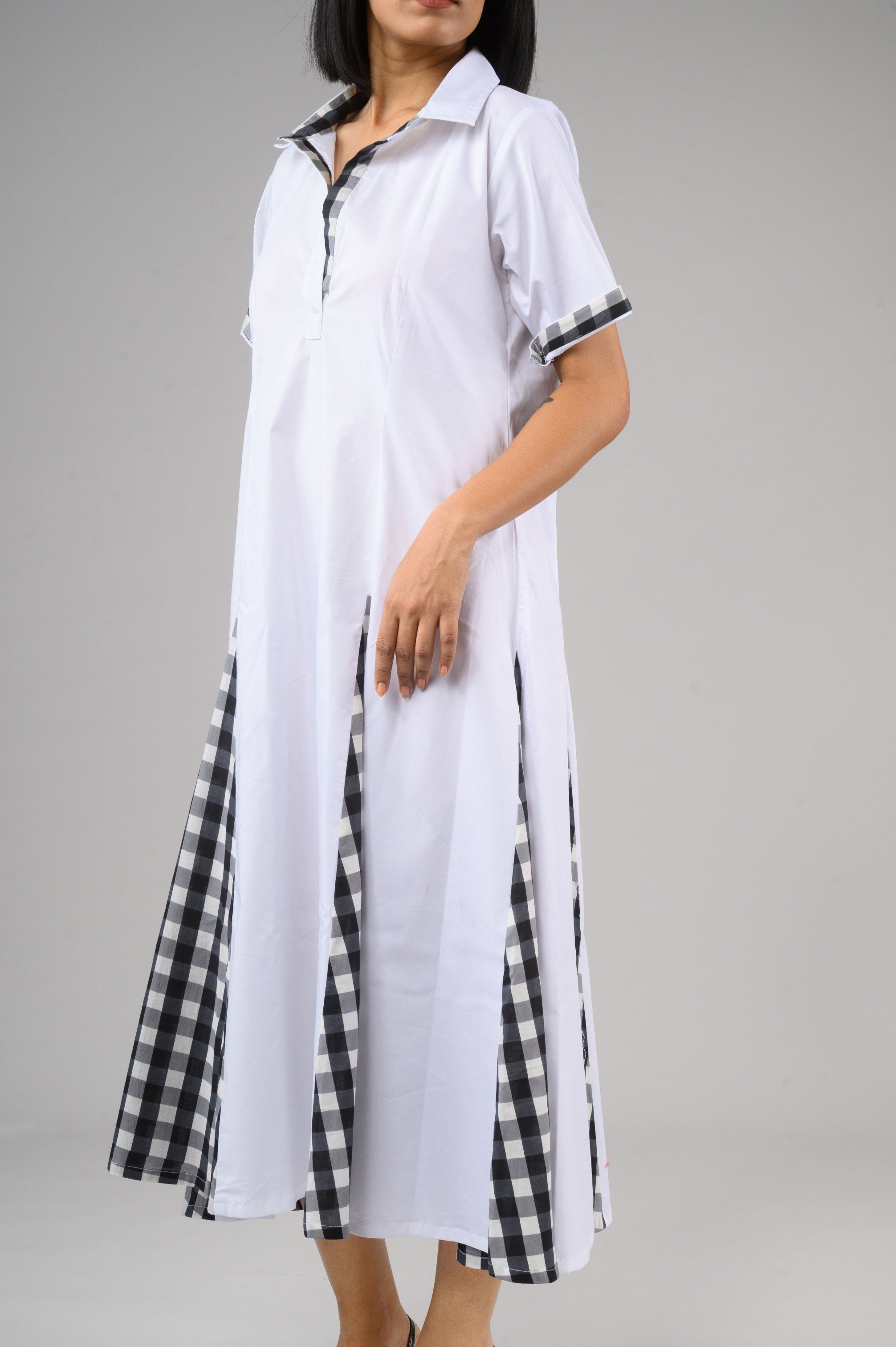 Checkmate Cotton Midi