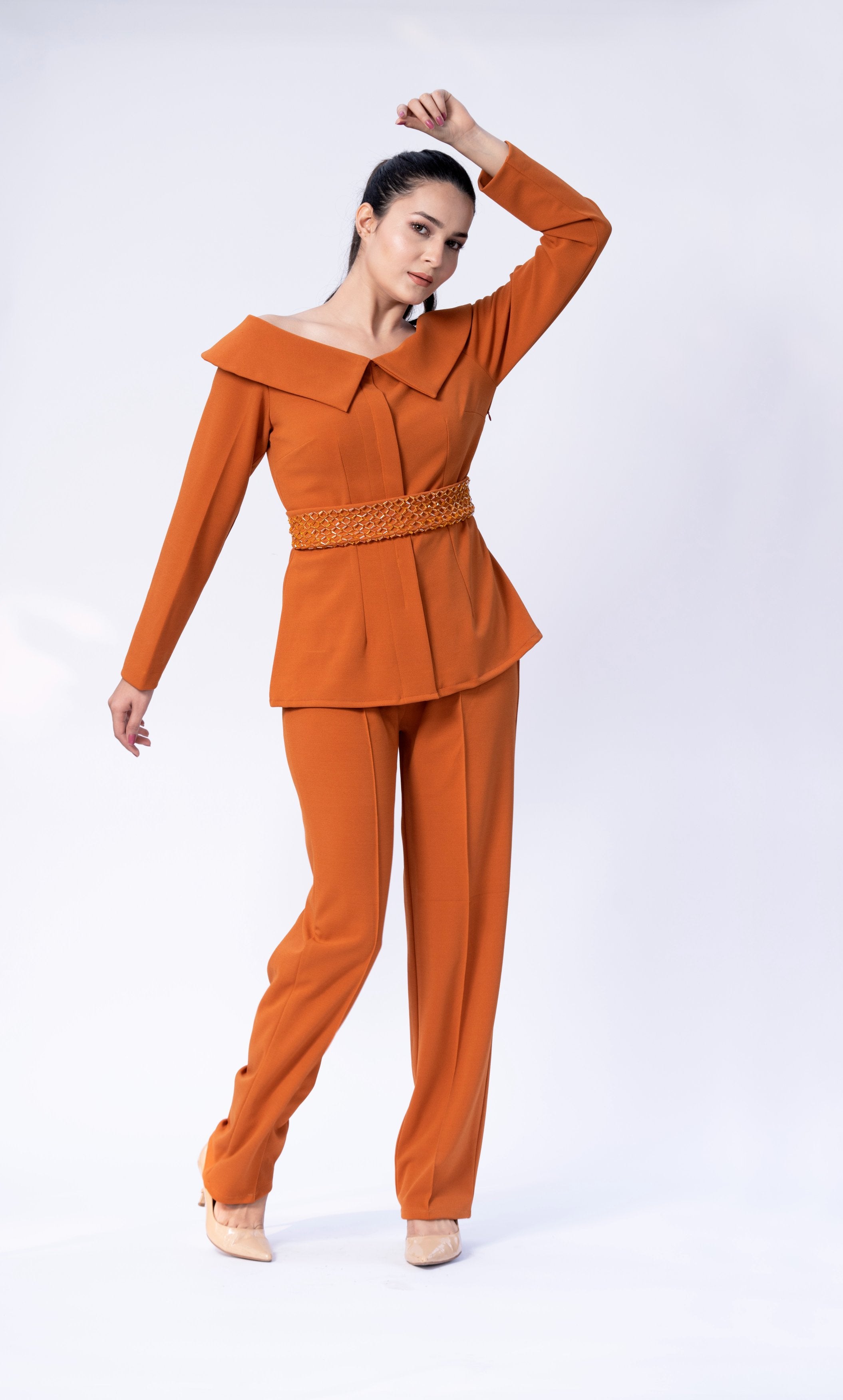 Tangarine Blazer Cord-set