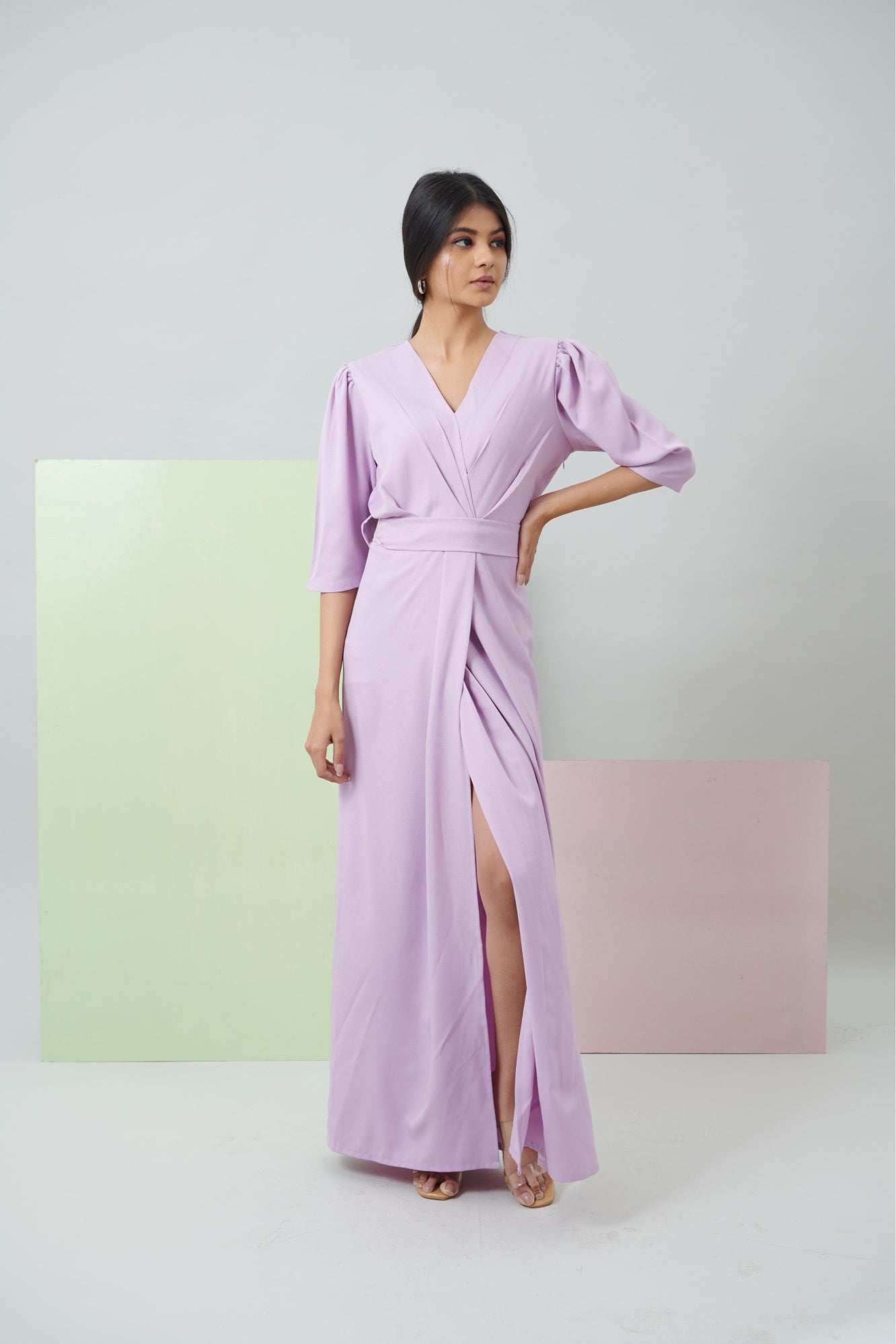 Lilac Grace Wrap Dress