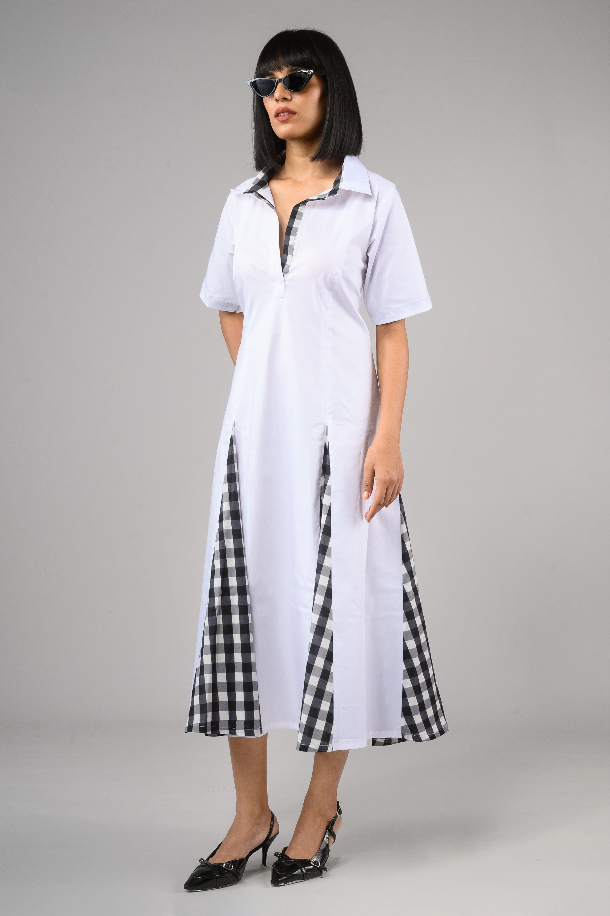 Checkmate Cotton Midi
